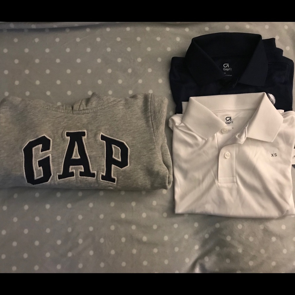 Gap sweater and two collar shirts combo